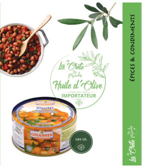 Haricots Géants Cuisinés à la Sauce Tomate ‘Onassis’ – Boîte de 280g