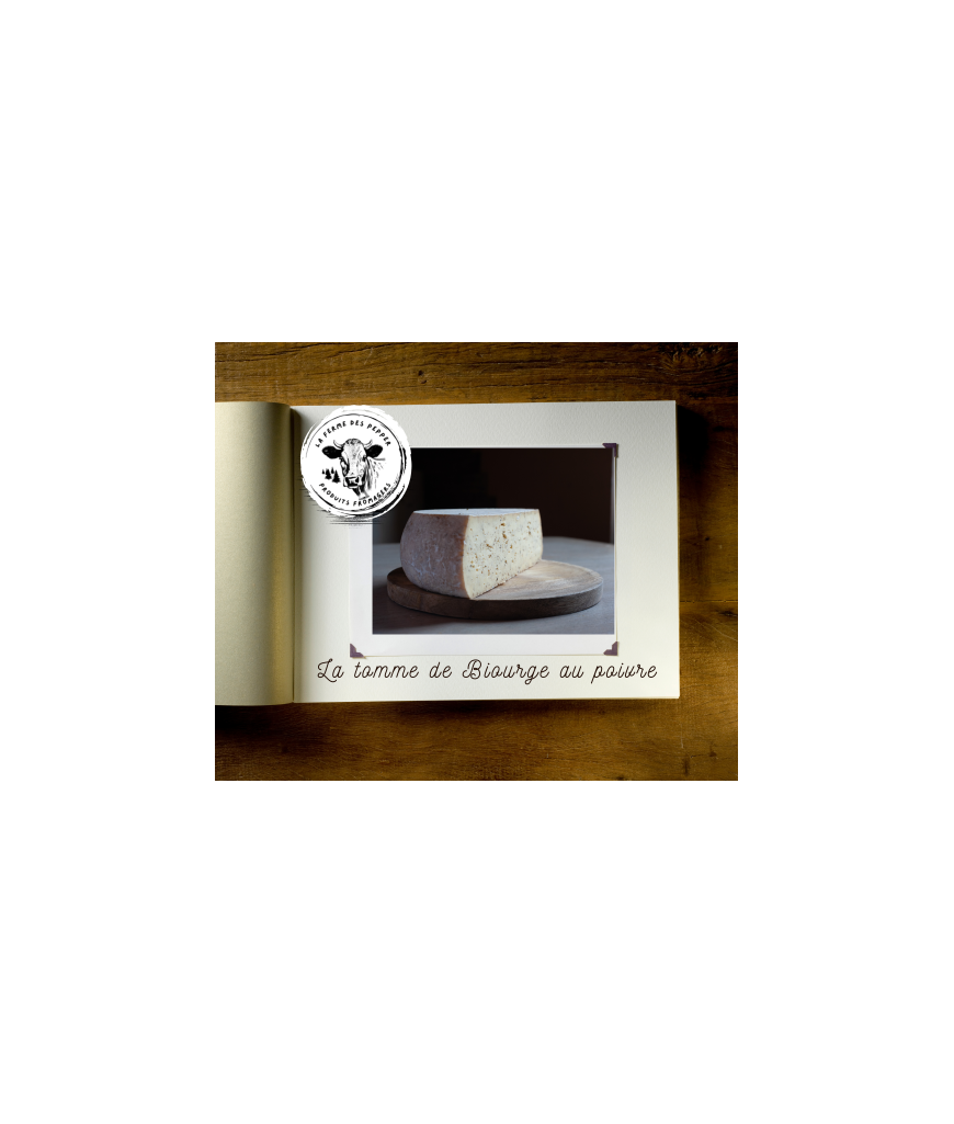 Tome de Biourge au poivre (tranche à tartine) - 200g