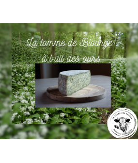 Tome de Biourge à l'ail des ours (tranche épaisse pour apéro environ 200g)