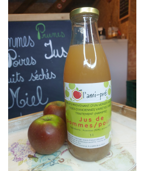 Jus de pommes/poires en bouteille de 1l
