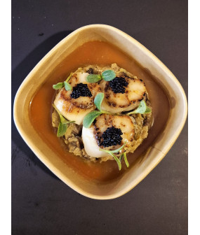 Saint-Jacques, Dashi, Shitakés