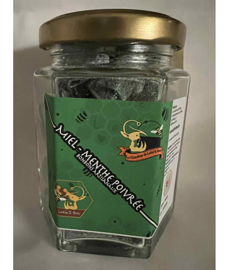 Bonbon Miel- Menthe poivrée