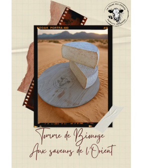 Tome de Biourge saveur orientale (tranche épaisse pour apéro environ 200g)