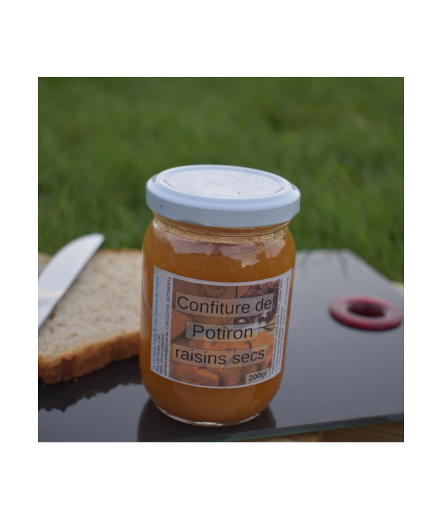 Confiture potiron-raisin sec - 220 g