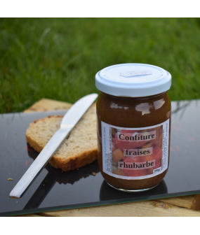 Confiture fraise/rhubarbe - 220 g