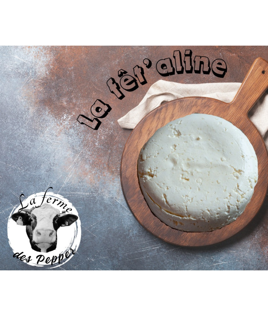 Fêt'aline Feta au lait de vache (demi meule environ 300g)