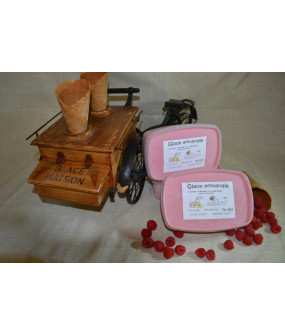 Glace framboise - 1 litre