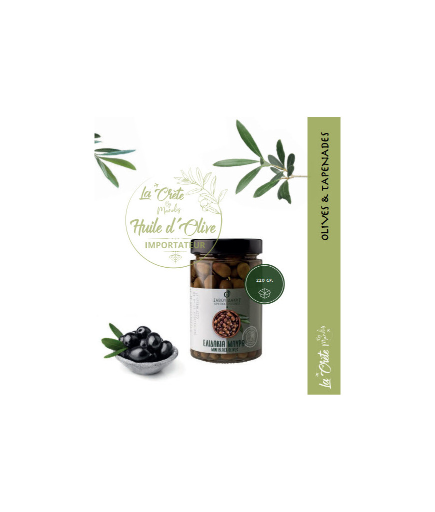 Olives mini Black ELIADAKA 220gr Olives mini Black ELIADAKA 220gr