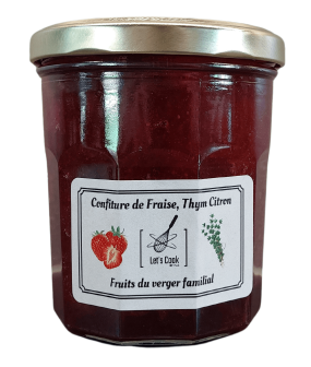 confiture fraise thym citron 290 ml