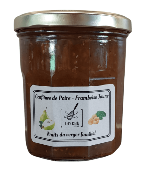 confiture poire légipoint / framboise jaune 290 ml