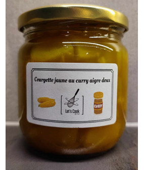 Courgette jaune à l'aigr doux et au curry +-400ml