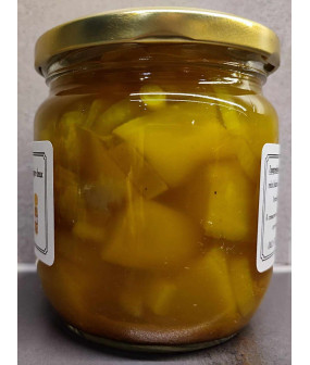 Courgette jaune à l'aigr doux et au curry +-400ml